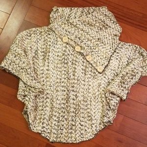 Cozy button neck sweater